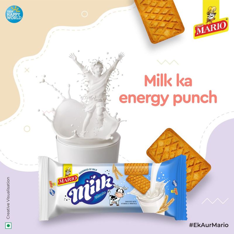 MARIO MILK BISCUIT 70GM RS 10/- (1X48)