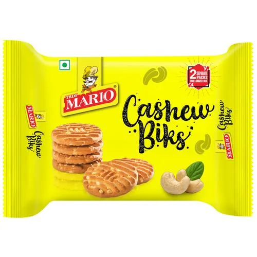 MARIO CASHEW BIKES BISCUIT 134GM RS 20/-